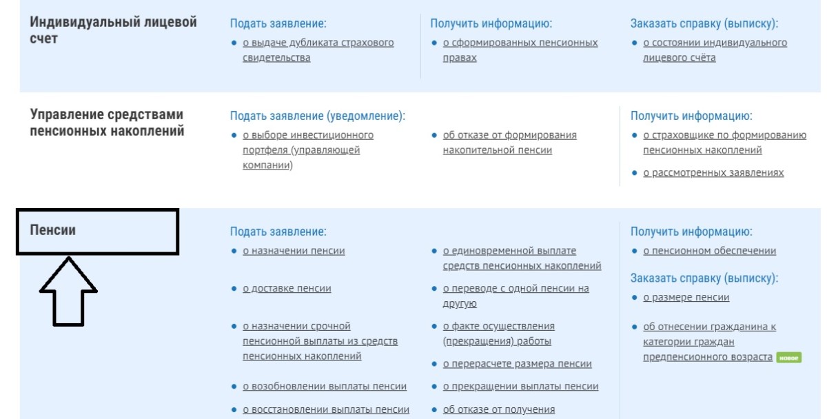 Заявление на получение накопительной части пенсии образец пфр через госуслуги